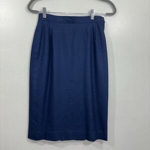 VTG Pendleton Women's 100% Pure Virgin Wool lined Skirt W/back Pleats Size 10?